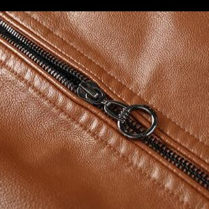 Jaqueta Masculina de Couro Marrom - Elegância e Durabilidade