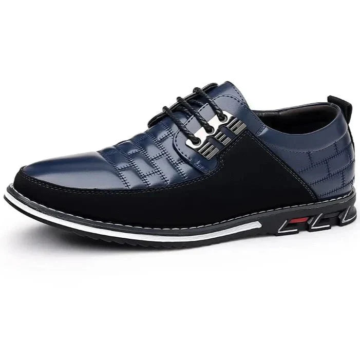 Sapato Casual de Couro Masculino - Clássico Moderno