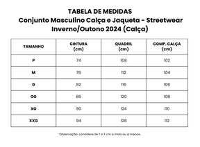 Conjunto Masculino Calça e Jaqueta Casual Fit