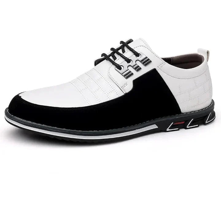 Sapato Casual de Couro Masculino - Clássico Moderno
