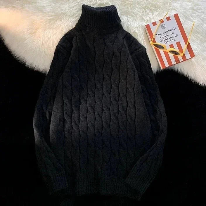 Suéter Masculino de Gola Alta - Elegância e Conforto