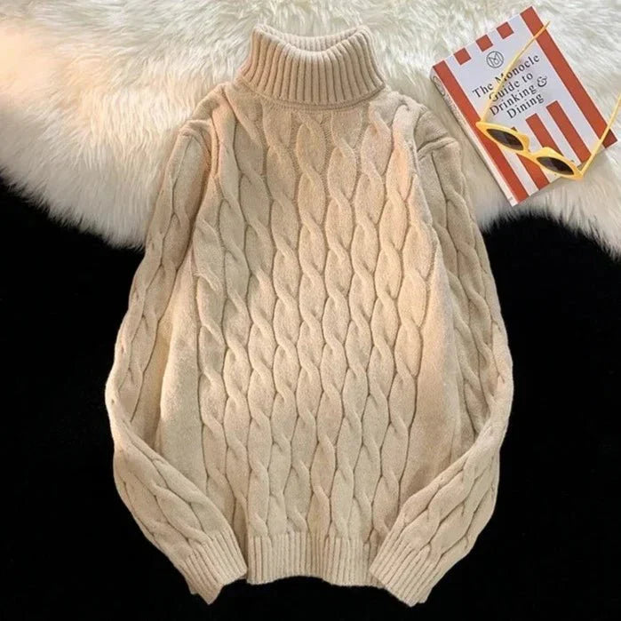 Suéter Masculino de Gola Alta - Elegância e Conforto